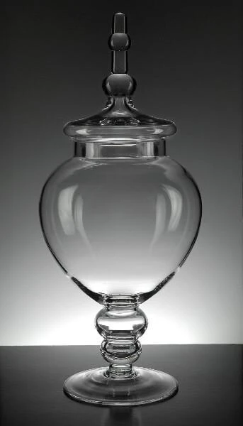 Glass Apothecary Jar 15.5in 1 Glass Apothecary Jar 15.5in