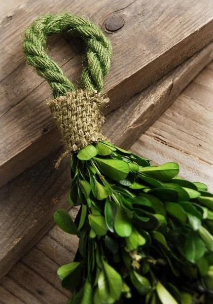 Natural Preserved Boxwood Garland 45in 2 Natural Preserved Boxwood Garland 45in - Image 2