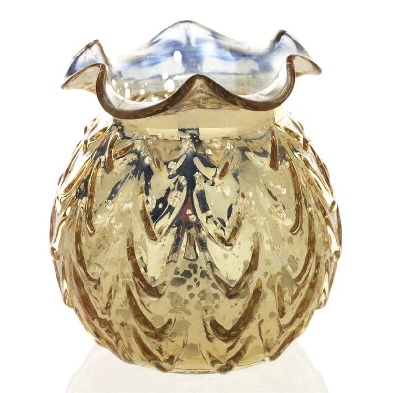 Gold Carraway Vase 5" X 5.25" 2 Gold Carraway Vase 5" X 5.25" - Image 2