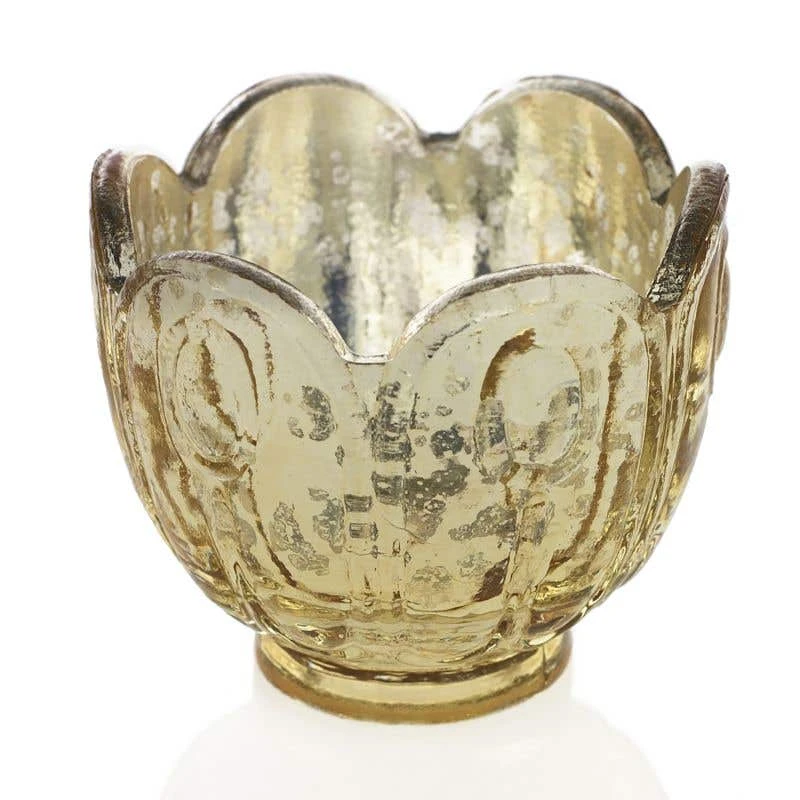 Gold Carraway Votive Holders Set Of 6 1 Gold Carraway Votive Holders Set Of 6