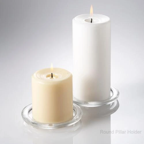 Eastland Glass Pillar Plate Round 4” Set Of 12 2 Eastland Glass Pillar Plate Round 4” Set Of 12 - Image 2