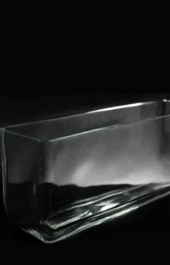 Long Glass Rectangle Vase 11.5" X 3.5" 6 Long Glass Rectangle Vase 11.5" X 3.5" -Comme Des Garcons Store long rectangle vase 5