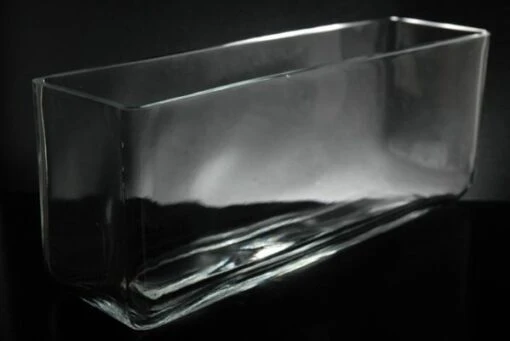 Long Glass Rectangle Vase 11.5" X 3.5"