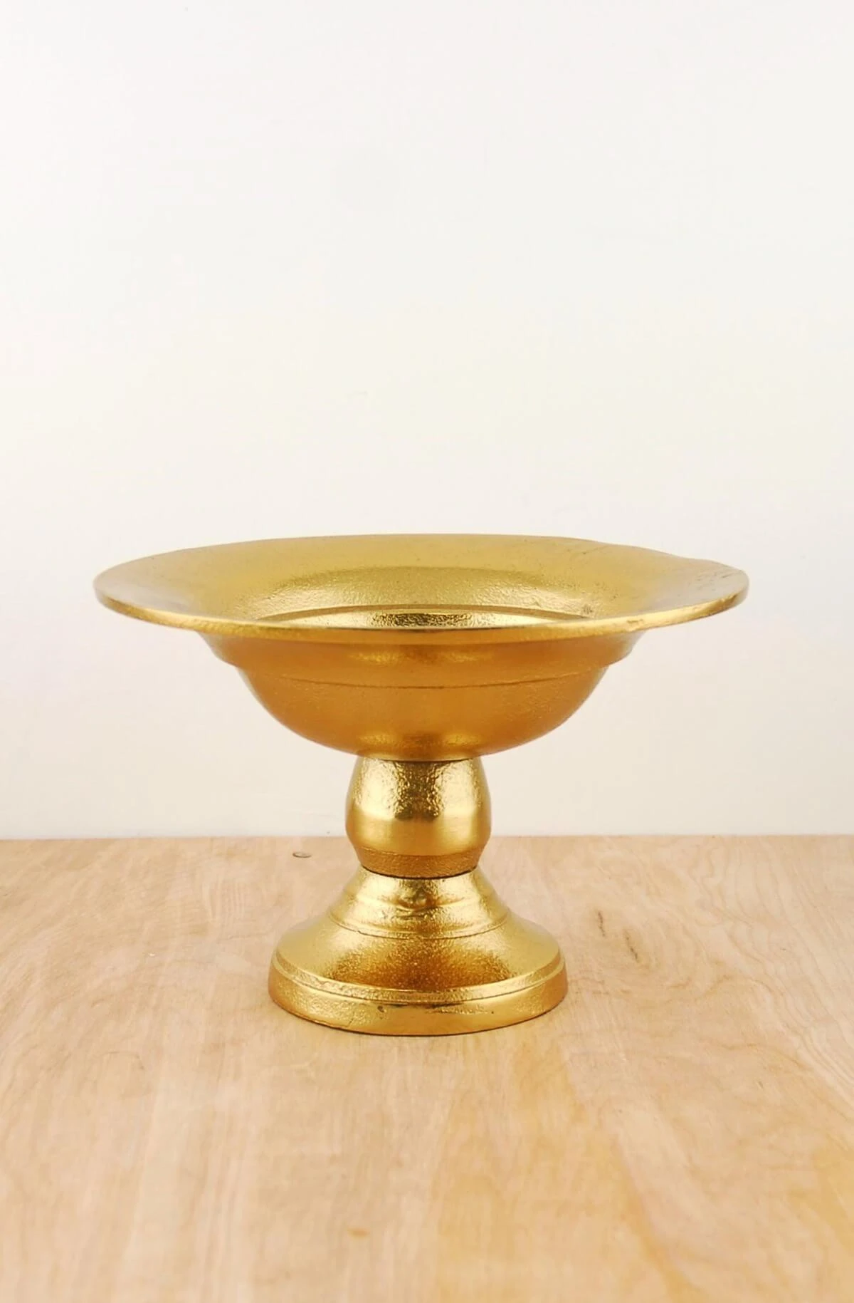 Bowl Pedestal Metal 8x5.25 Gold Compote 2 Bowl Pedestal Metal 8x5.25 Gold Compote - Image 2