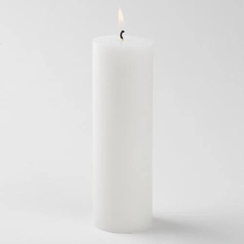 Richland Pillar Candle 2"x6" White Set Of 20 1 Richland Pillar Candle 2"x6" White Set Of 20