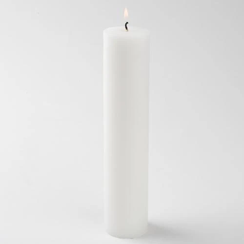 Richland Pillar Candle 2"x9" White Set Of 10 1 Richland Pillar Candle 2"x9" White Set Of 10