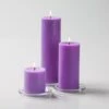 Richland Pillar Candles 3"x3", 3"x6" & 3"x9" Lavender Set Of 12