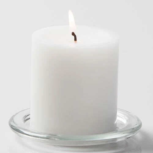 Richland Pillar Candle 3" & Eastland Square Holder 6" Set Of 12 2 Richland Pillar Candle 3" & Eastland Square Holder 6" Set Of 12 - Image 2