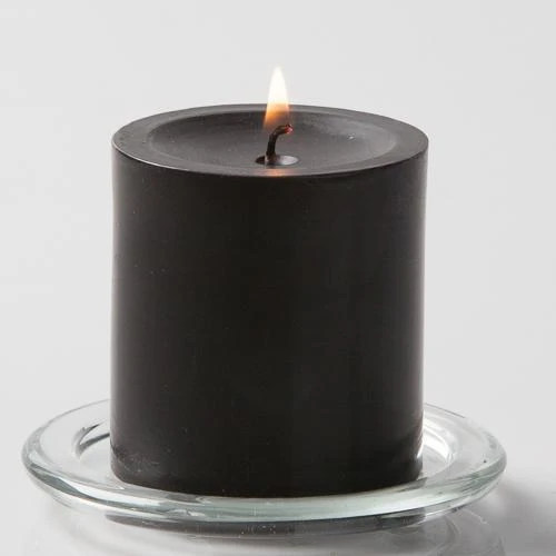 Richland Pillar Candles 3"x3" Black Set Of 12 1 Richland Pillar Candles 3"x3" Black Set Of 12