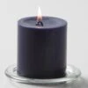 Richland Pillar Candles 3"x3" Navy Blue Set Of 48