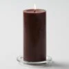 Richland Pillar Candles 3"x6" Brown Set Of 24