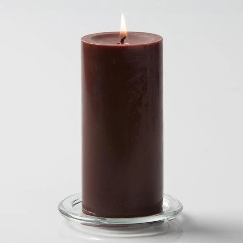 Richland Pillar Candles 3"x6" Brown Set Of 24 1 Richland Pillar Candles 3"x6" Brown Set Of 24
