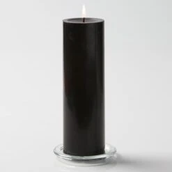 Richland Pillar Candles 3"x9" Black Set Of 12