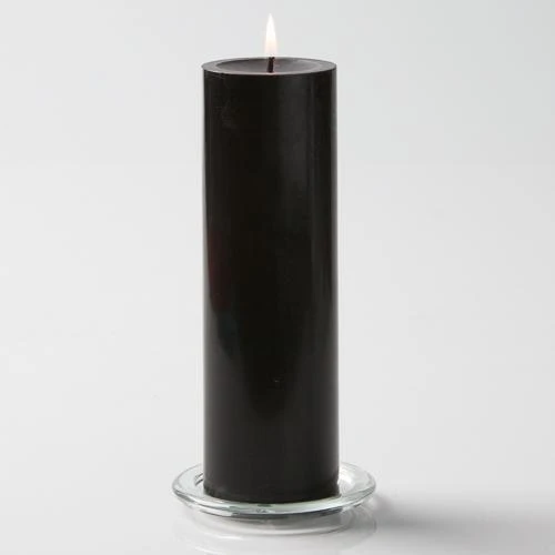 Richland Pillar Candles 3"x9" Black Set Of 12 1 Richland Pillar Candles 3"x9" Black Set Of 12