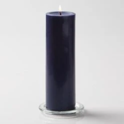 Richland Pillar Candles 3"x9" Navy Blue Set Of 24