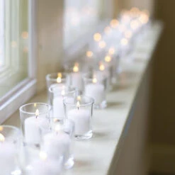 Richland Votive Candles & Eastland Clear Votive Holders Set Of 12