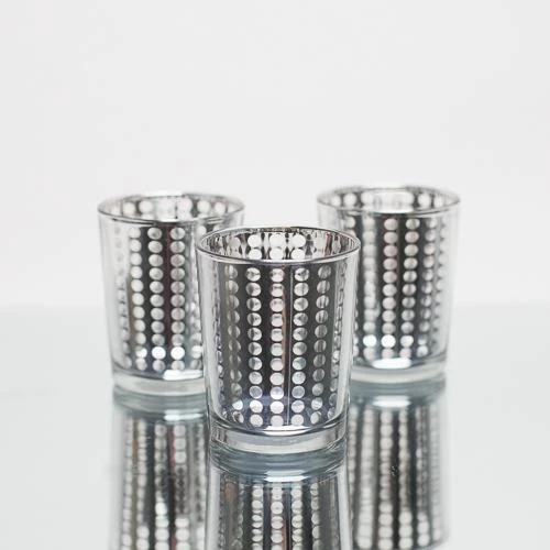 Richland Silver Dotted Glass Holder – Small Set Of 72 3 Richland Silver Dotted Glass Holder – Small Set Of 72 - Image 3