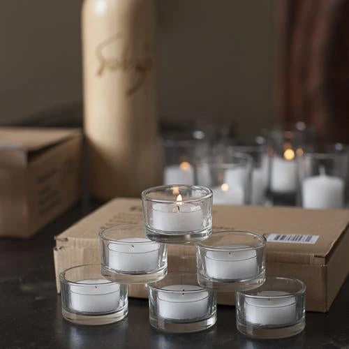 Richland Clear Cup Tealight Candles White Citronella Scented Set Of 500 3 Richland Clear Cup Tealight Candles White Citronella Scented Set Of 500 - Image 3