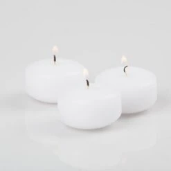 Richland Floating Candles 2" White Set Of 24