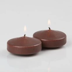 Richland Floating Candles 3" Brown Set Of 24