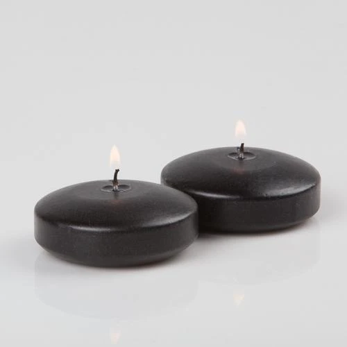 Richland Floating Candles 3" Black Set Of 24 1 Richland Floating Candles 3" Black Set Of 24