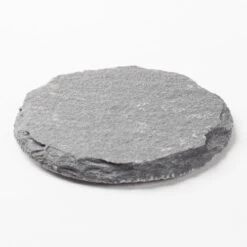 Richland Round Natural Slate Coaster 4" Set Of 12 4 Richland Round Natural Slate Coaster 4" Set Of 12 -Comme Des Garcons Store mg 9119 1