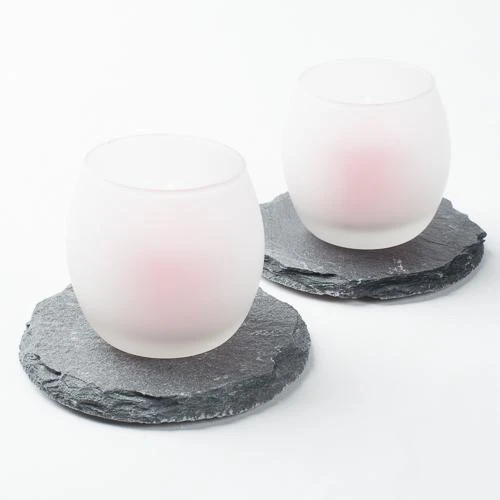 Richland Round Natural Slate Coaster 4" Set Of 12 3 Richland Round Natural Slate Coaster 4" Set Of 12 - Image 3