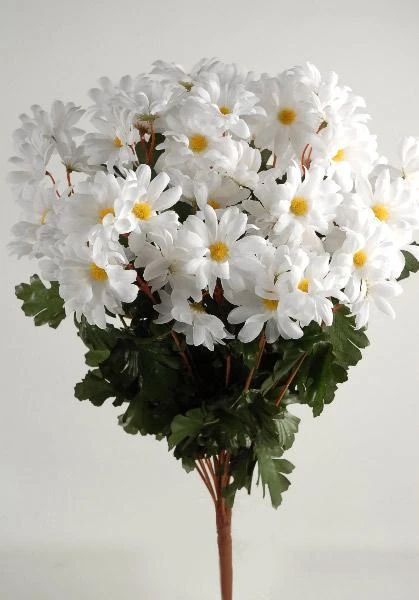 Silk White Daisies Bouquet (72 Flowers) 2 Silk White Daisies Bouquet (72 Flowers) - Image 2