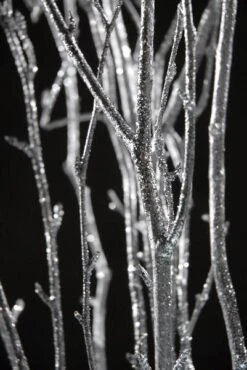 Glittered Silver Birch Tree Branch Bundle 3-4 Ft (4 Branches) 5 Glittered Silver Birch Tree Branch Bundle 3-4 Ft (4 Branches) -Comme Des Garcons Store silver birch branches 3 4 ft 4 branches bundle 3