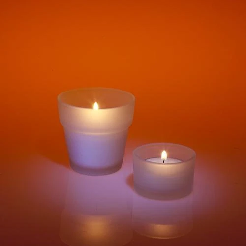 Eastland Flowerpot Votive Candle Holder Frosted Set Of 72 2 Eastland Flowerpot Votive Candle Holder Frosted Set Of 72 - Image 2