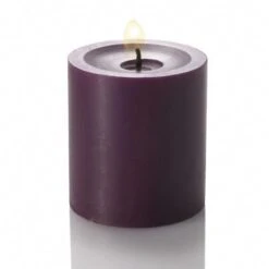 Richland Pillar Candles 3"x3" Purple Set Of 12
