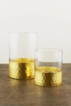 Elsa Vase & Candle Holder 6" With Gold-Dipped Finish 7 Elsa Vase & Candle Holder 6" With Gold-Dipped Finish -Comme Des Garcons Store vase cylinder 4in gold honeycomb 3 71569e90 c208 434c 98fe d633f6c5aa48